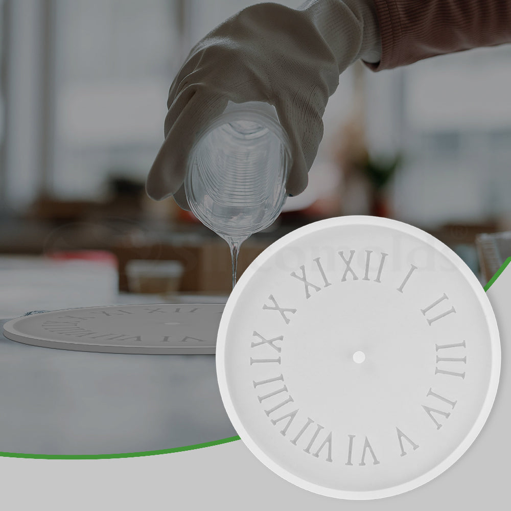 SILICOMOLDS - 8" CLOCK RESIN MOLD - URP075-RM